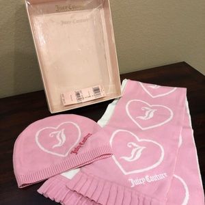 Juicy Couture scarf and hat